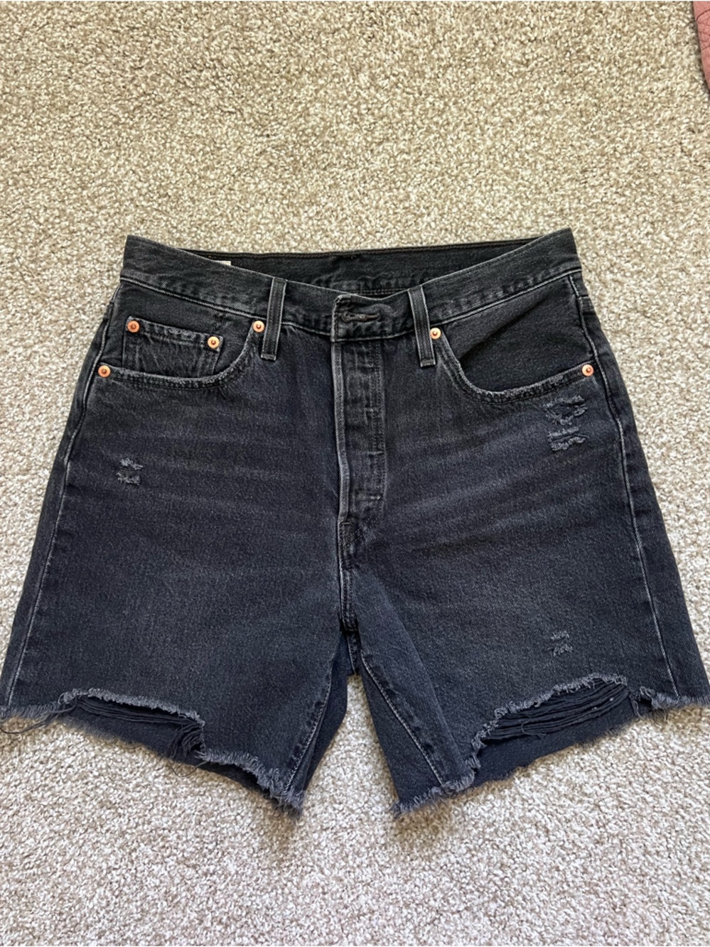 Levi's 501 Black Shorts with Button Fly size 29